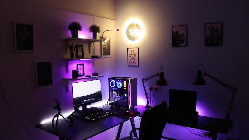 Twitch streaming gameplay on a monitor setup