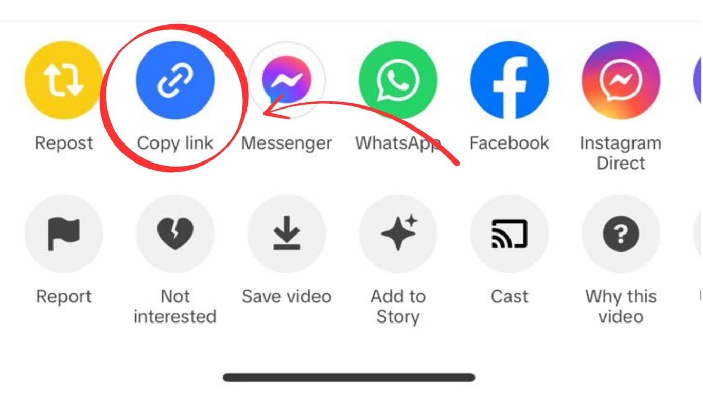 Copy TikTok video link