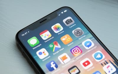Space gray iPhone X