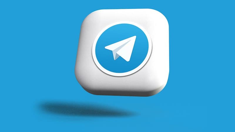 Telegram messaging app showing video content on a phone